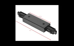 Nordlux Double Skarv Med Anslutning Link Svart* Skensystem|Kök & Matplats