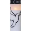 Star Trading Dove Batteridrivet Gravljus 20,5cm Timer Longlife 2500h Vit* Gravljus|Gravljus