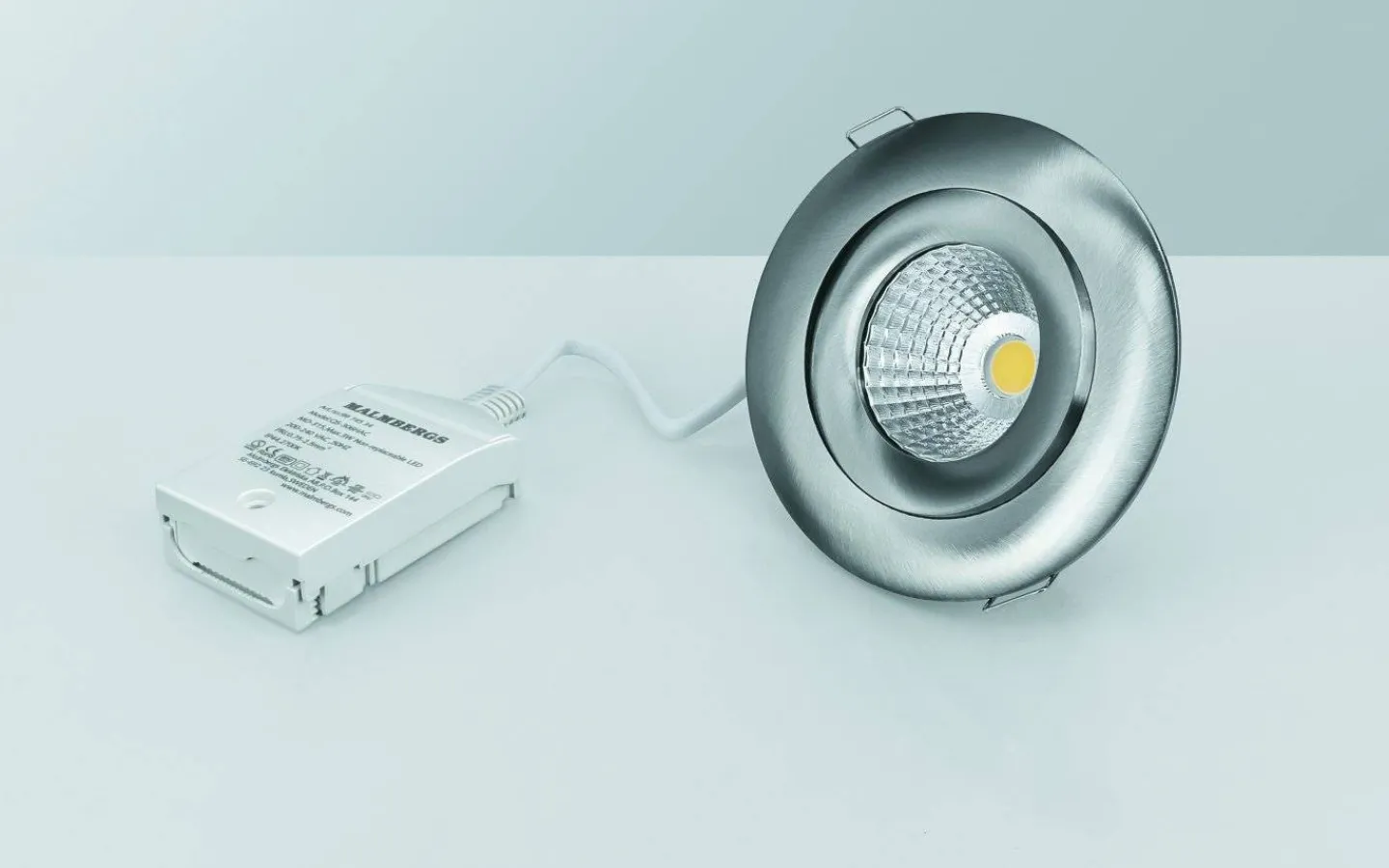 Downlights, Spotlight<Malmbergs Downlight MD-360, LED, Satin, 860 lm, 230V