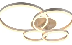 Plafonder<Trio Lighting Drake Plafond LED i borstat stål