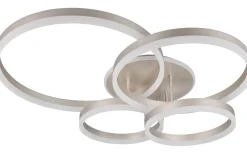 Plafonder<Trio Lighting Drake Plafond LED i borstat stål