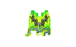 Kopplingsplintar,Kabelkanal.<Malmbergs Dubbel jordplint, (gul/grön), 2-vägs, 2,5 mm²