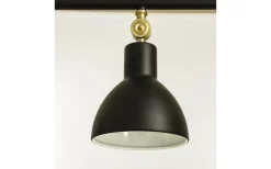 Aneta Dublin Taklampa 76cm Svart/Matt Mässing* Avlånga Taklampor