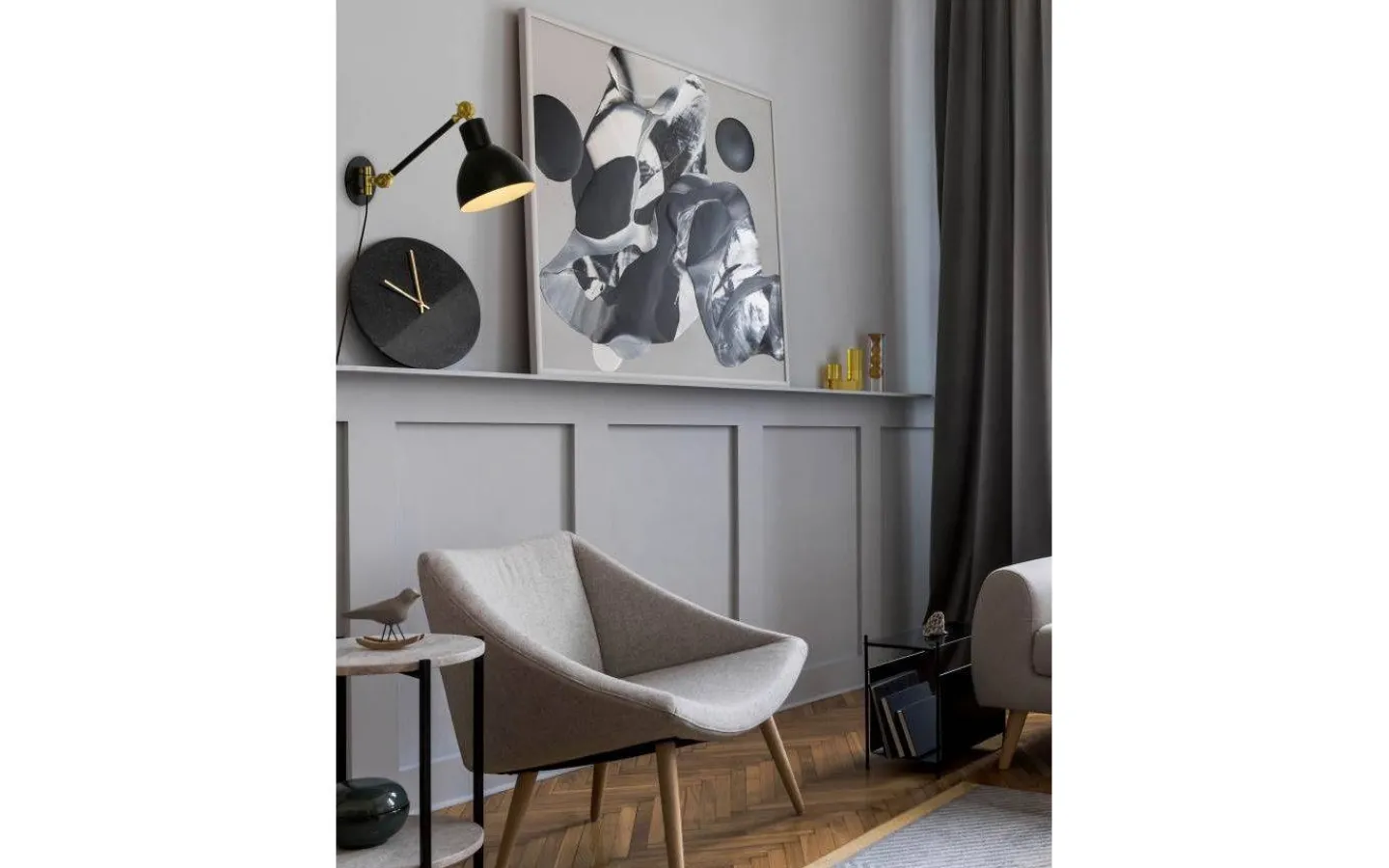 Aneta Dublin Vägglampa Svart/Mässing* Kök & Matplats|Läslampor