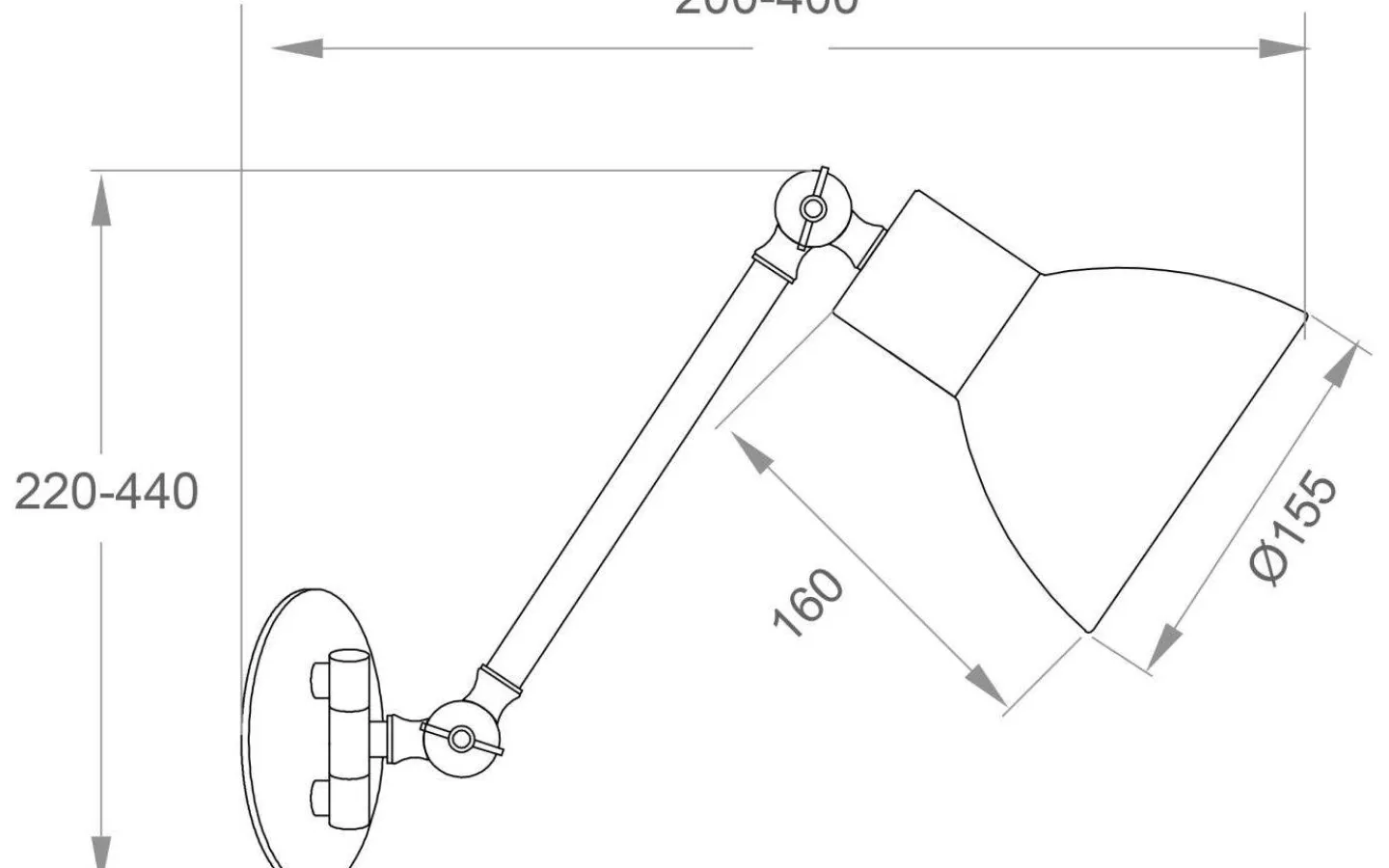 Aneta Dublin Vägglampa Svart/Mässing* Kök & Matplats|Läslampor