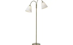 Cottex Duett 2L Golvlampa 140cm Antik/Vit* Vardagsrum|Golvläslampor