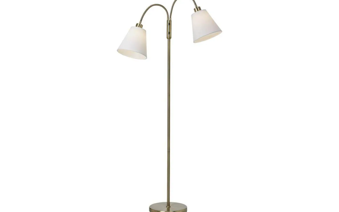 Cottex Duett 2L Golvlampa 140cm Antik/Vit* Vardagsrum|Golvläslampor