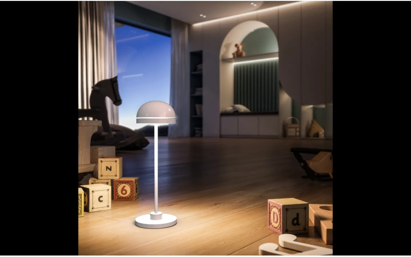 Allmänbelysning|Uppladdningsbara Lampor Utomhus<Ubiqua Lighting Duplo Batterilampa 27cm 2700/3000K Corten IP54