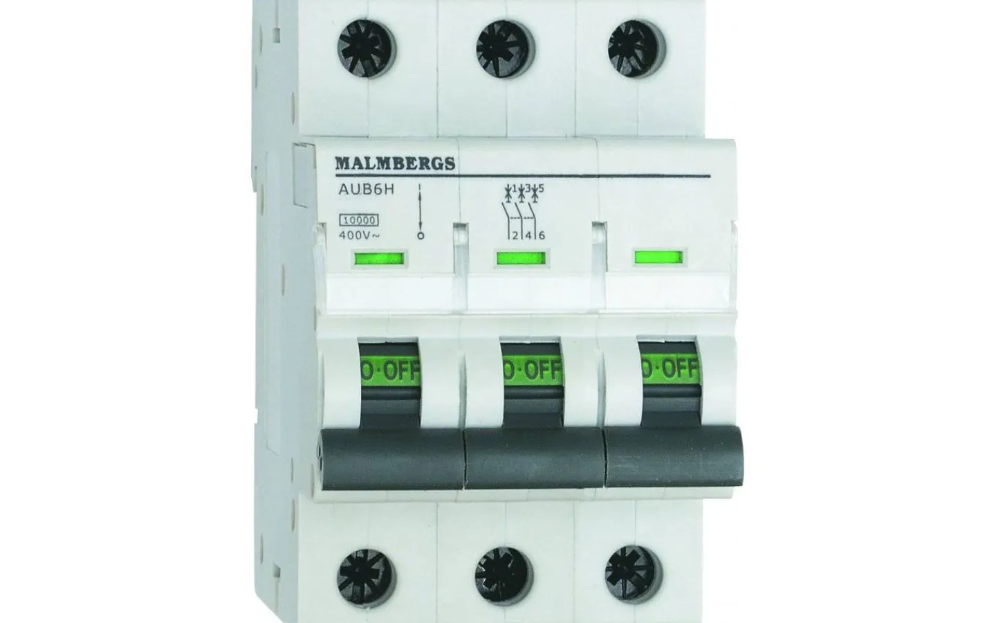 Normkomponenter<Malmbergs Dvärgbrytare , 25A, 3P, D-Typ