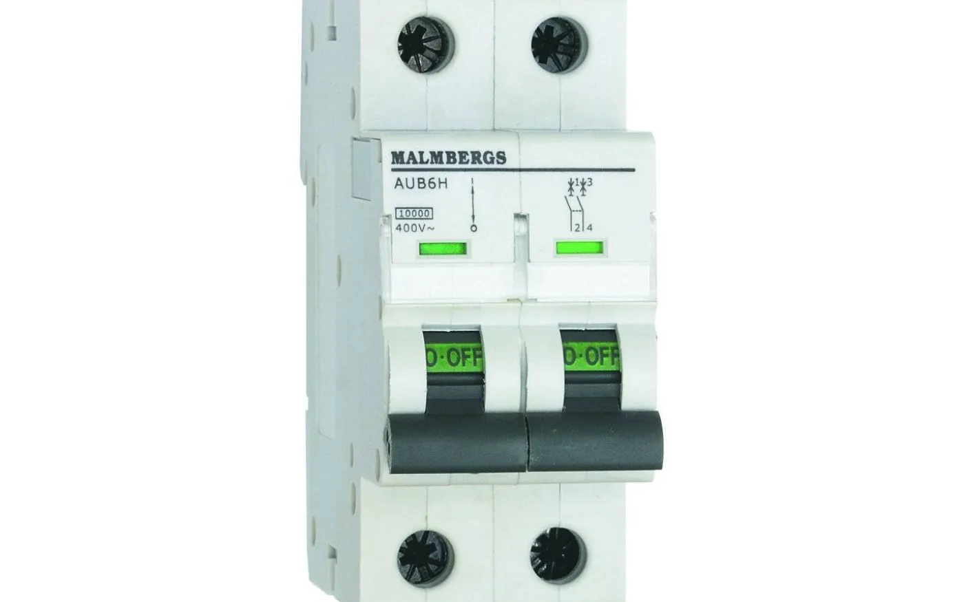 Dvärgbrytare Malmbergs, 32A, 2P, C-Typ