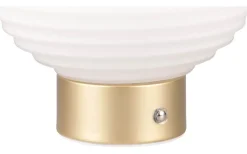 Uppladdningsbara Lampor Inomhus|Bordslampor<Reality Earl Bordslampa LED matt mässing/vit uppladdningsbar