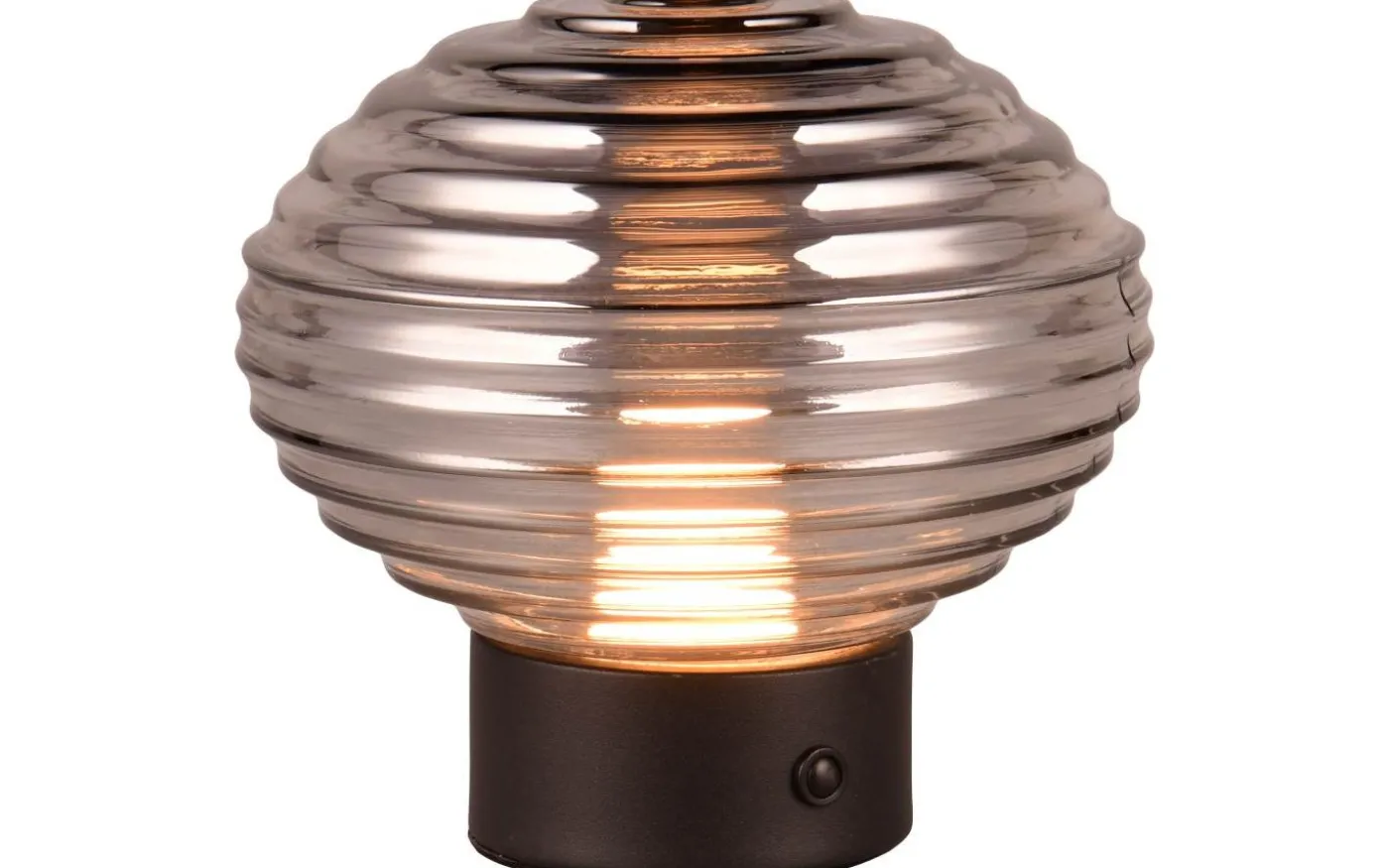 Earl Bordslampa LED mattsvart/rökfärgad uppladdningsbar