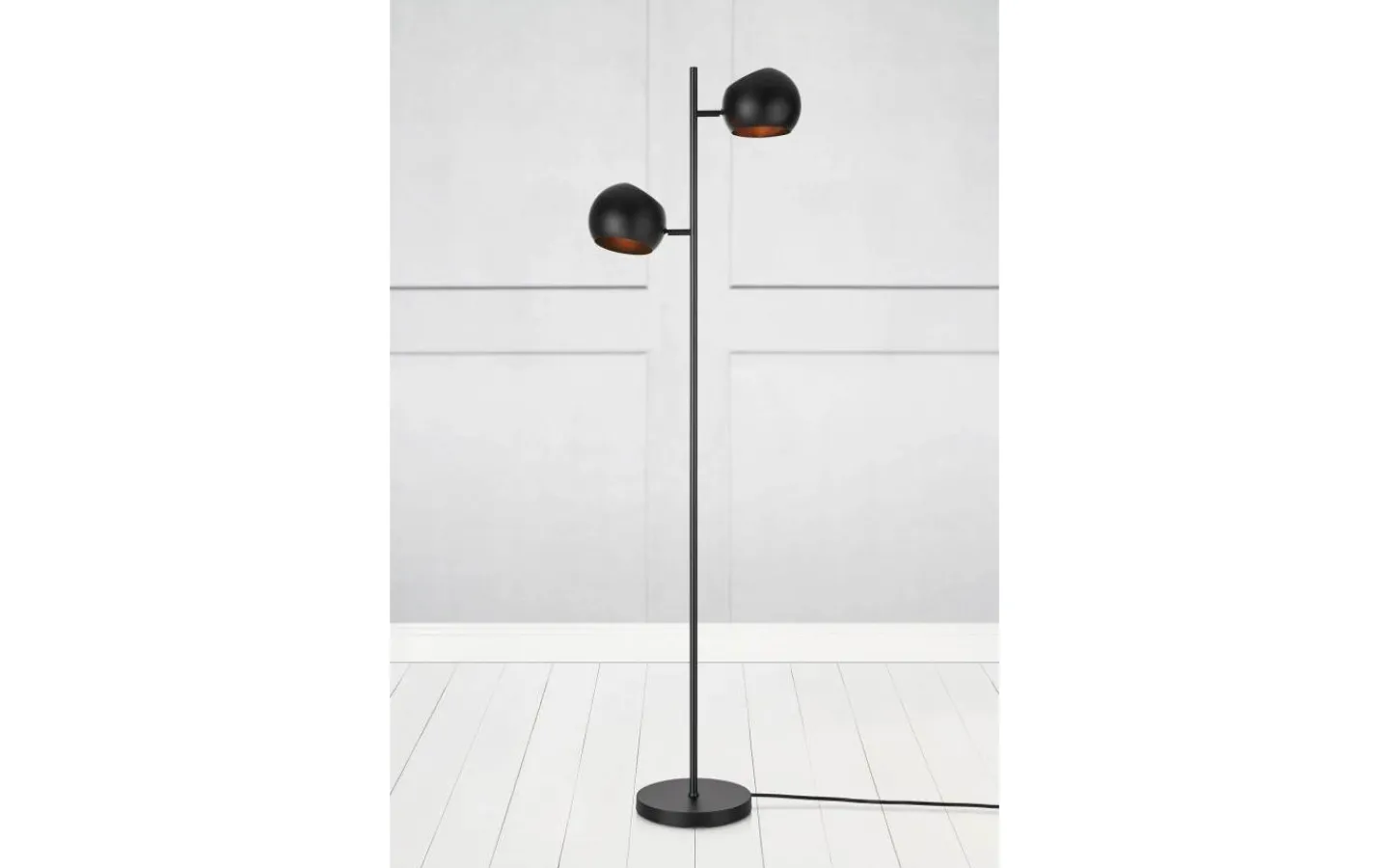 Vardagsrum|Golvlampor<Markslojd Edgar Golvlampa 145cm Svart