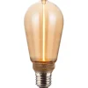 PR Home Edge LED E27 Lyktlampa Amber 1800K 65lm 2W(10W)* Dekorativa Ljuskällor E27