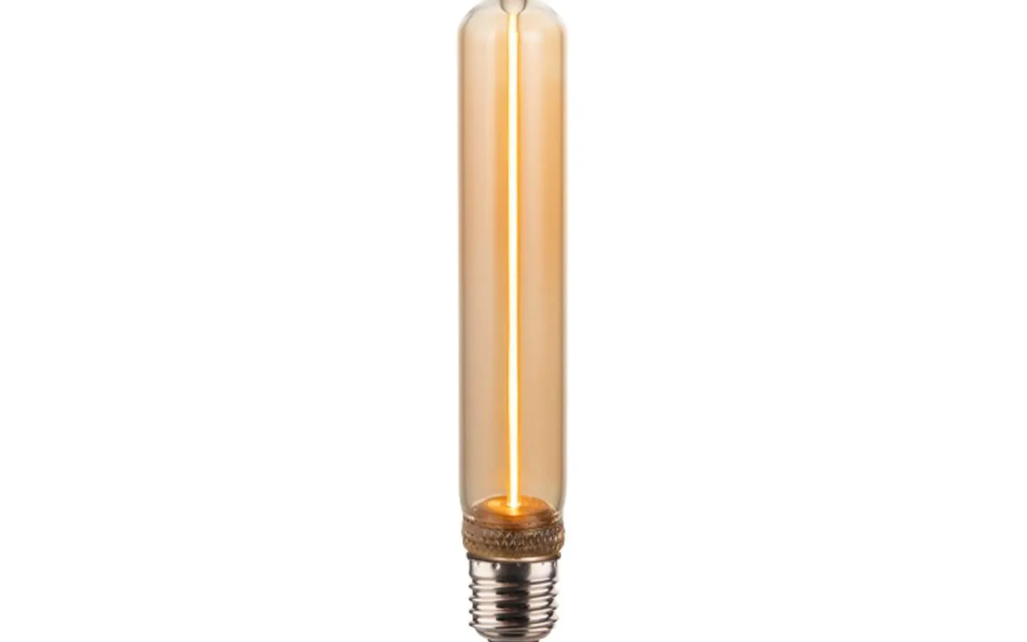 Dekorativa Ljuskällor E27<PR Home Edge LED E27 Rör 187mm Amber 1800K 65lm 2W(10W)