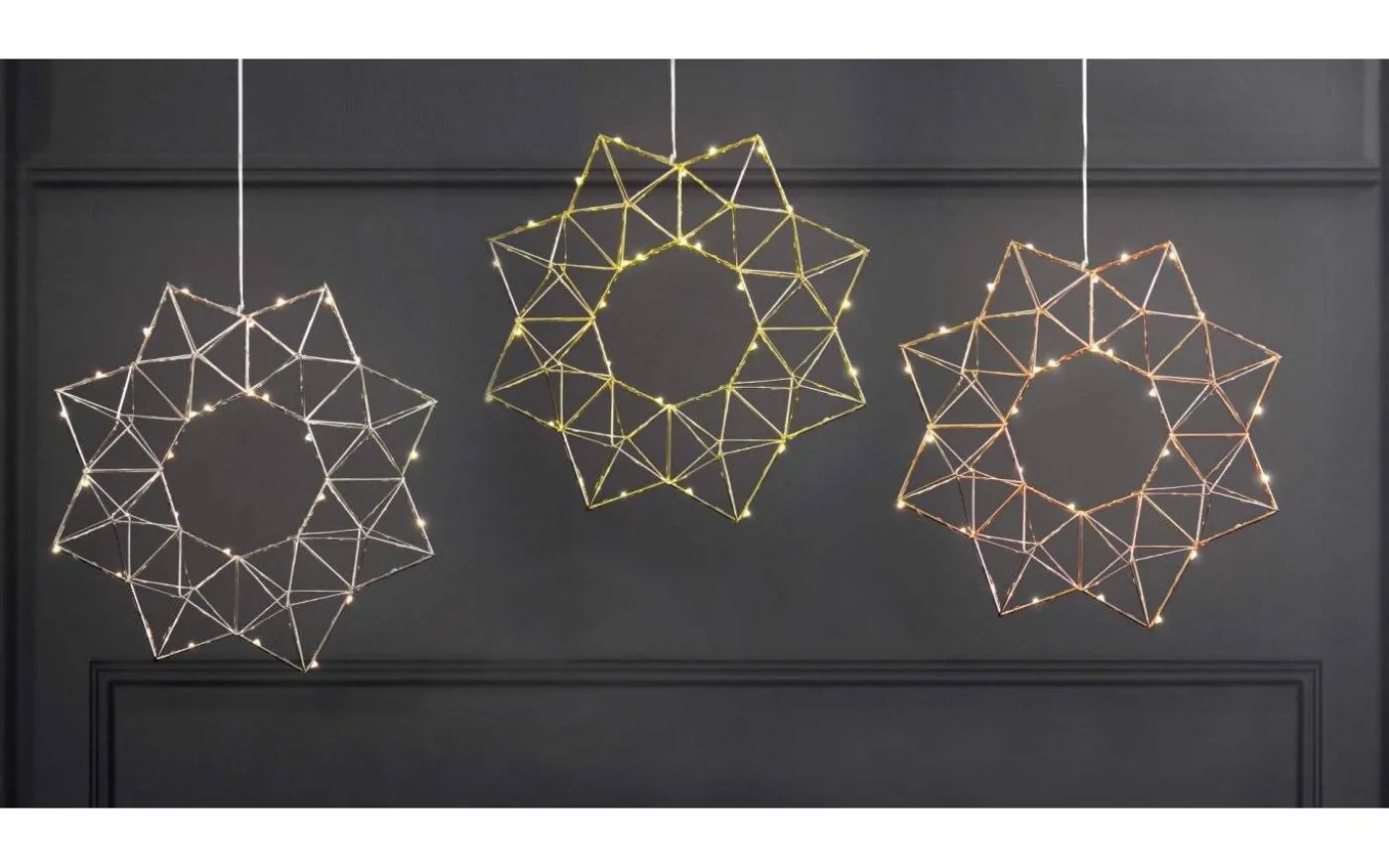 Edge Metallstjärna 40cm Krom