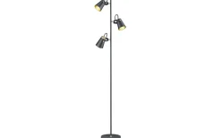 Trio Lighting Edward Golvlampa 3xE14 matt svart/guld* Golvlampor|Golvläslampor
