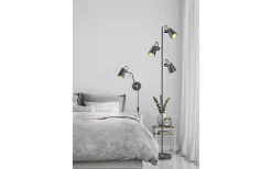 Läslampor<Trio Lighting Edward Vägglampa E14 matt svart/guld