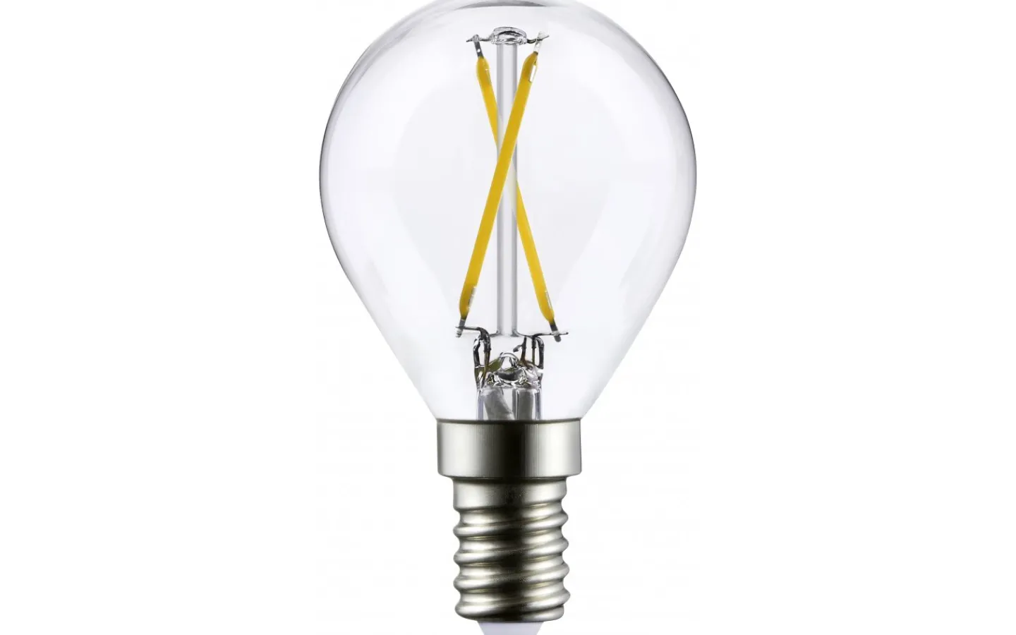 Malmbergs Effektiv filament LED-lampa, klot, klar, 2,2W, E14, 230V, MB* Ljuskällor