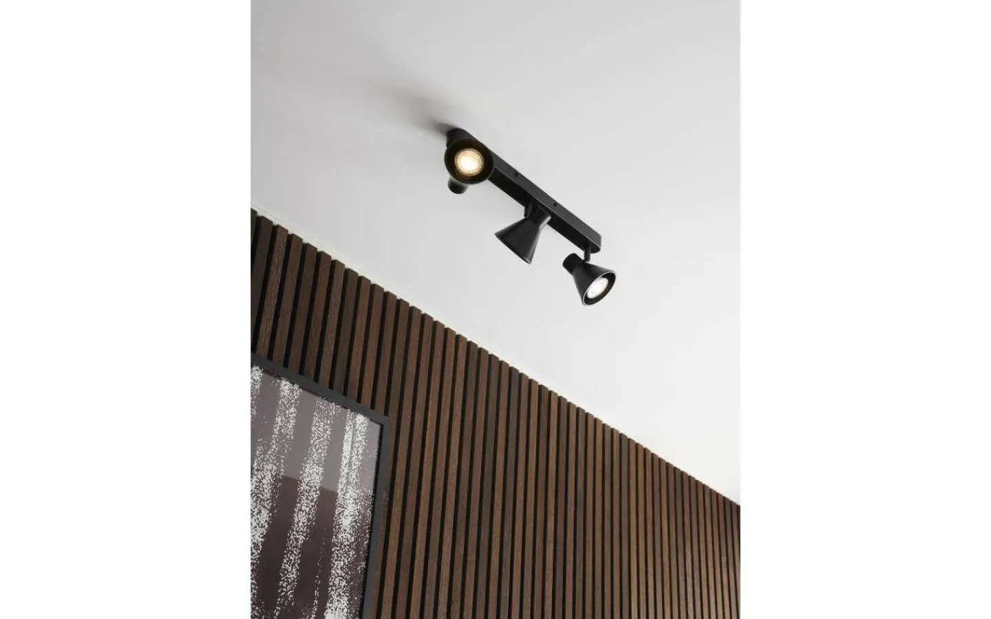 Nordlux Eik Takspotlight 3L 45cm Svart* Avlånga Takspotlights|Takspot Med 3 Lampor