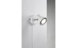 Sovrum|Läslampor<Nordlux Eik Vägglampa Vit