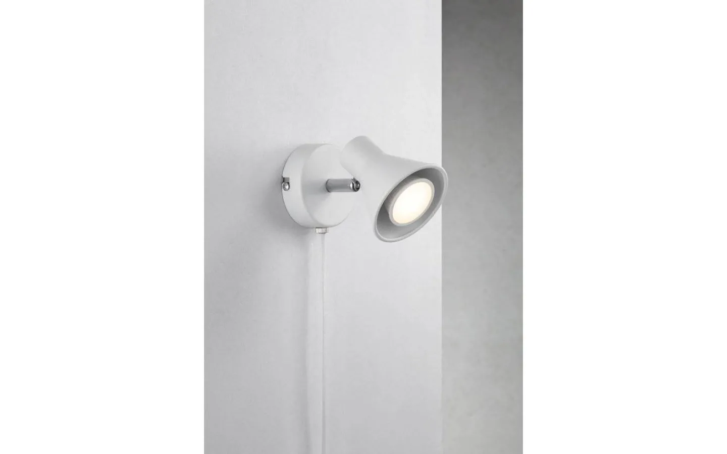 Sovrum|Läslampor<Nordlux Eik Vägglampa Vit