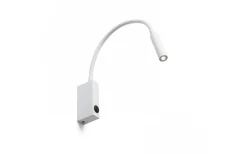 Rendl Eke Vägglampa Vit LED 3W 3000K* Sovrum|Läslampor