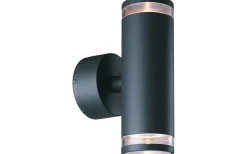 Malmbergs Eklof Väggarmatur LED 2x8W Mörkgrå IP54* Utomhusarmaturer, Stolpar|Upp & Nedljus Lampor