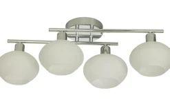 Aneta Elba Plafond 60cm Krom/Opalvit IP44* Badrumslampor Tak|Plafonder