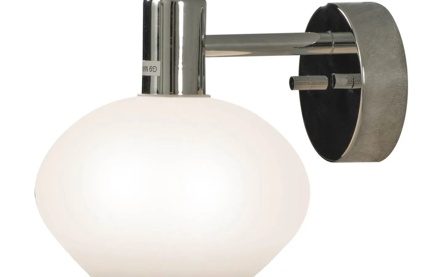 Aneta Elba Vägglampa Krom/Opalvit IP44* Badrumslampor Vägg