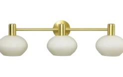 Elba Vägglampa Matt Mässing/Opalvit IP44