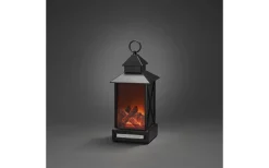 Konstsmide Eldstad Batteridriven Merry Christmas 32cm Svart IP44* Batteri Julpynt Utomhus