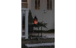 Konstsmide Eldstad Batteridriven Merry Christmas 32cm Svart IP44* Batteri Julpynt Utomhus