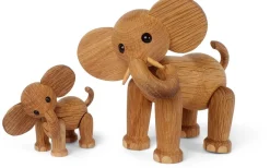 Spring Copenhagen Elefant Ollie Trädekoration 15cm Ek/Lönn* Trädekorationer
