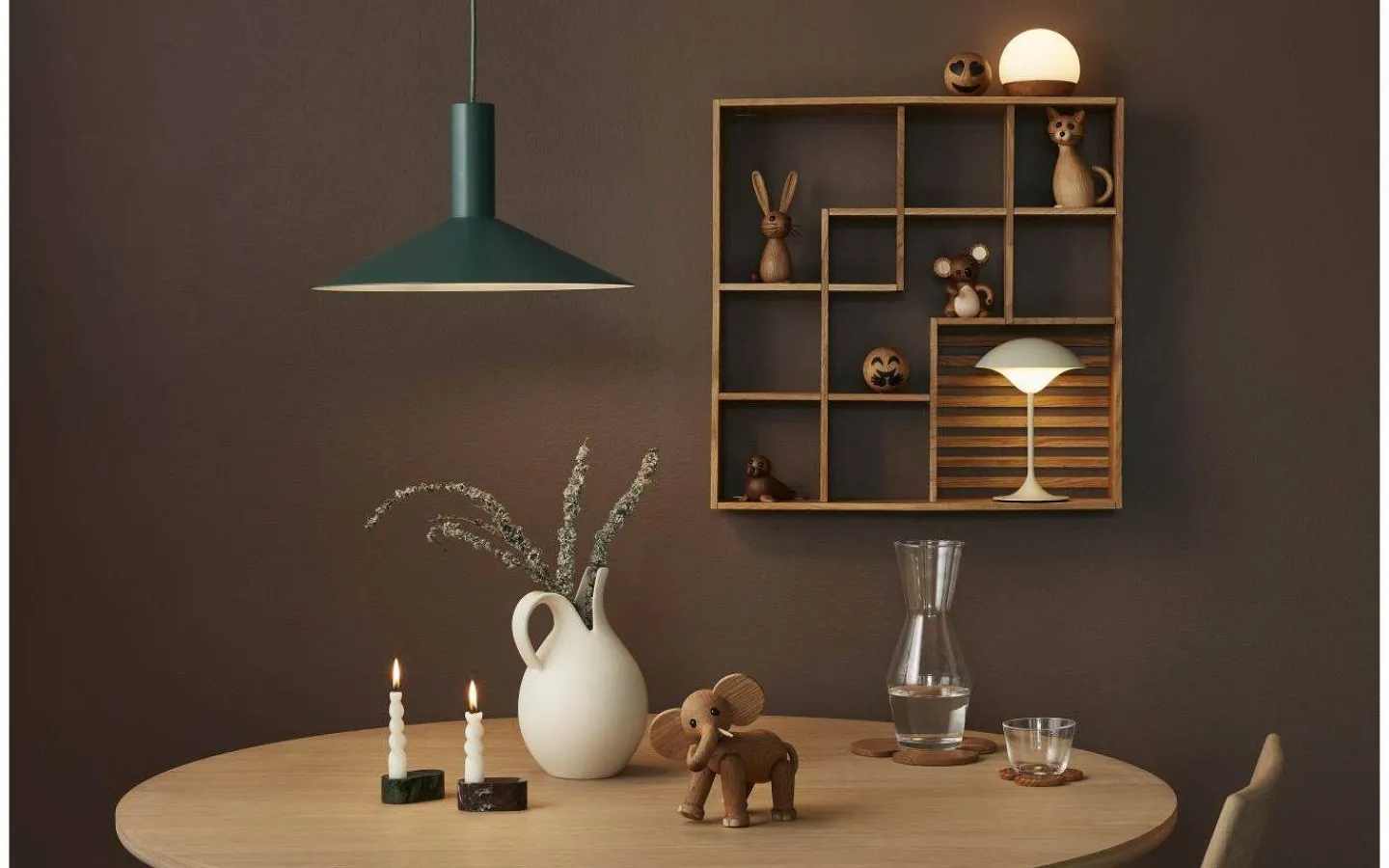 Spring Copenhagen Elefant Ollie Trädekoration 15cm Ek/Lönn* Trädekorationer