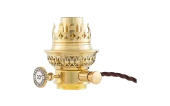 Karlskrona Lampfabrik Elektrisk brännare 10''' - Mässing* Reservdelar Fotogenlampor