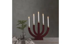 Star Trading Eli Adventsljusstake Röd 47cm* Visa Alla Adventsljusstakar|Adventsljusstakar 31-60 Cm