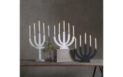 Star Trading Eli Adventsljusstake Vit 47cm* Visa Alla Adventsljusstakar|Adventsljusstakar 31-60 Cm