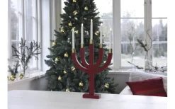 Star Trading Elias Adventsljusstake Röd 67cm* Visa Alla Adventsljusstakar|Adventsljusstakar 61-120 Cm