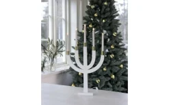Visa Alla Adventsljusstakar|Adventsljusstakar 61-120 Cm<Star Trading Elias Adventsljusstake Vit/Mässing 67cm