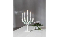 Visa Alla Adventsljusstakar|Adventsljusstakar 61-120 Cm<Star Trading Elias Tradition Ljusstake 67cm Vit