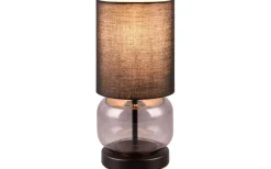 Elio Bordslampa E27 matt svart/rökfärgad