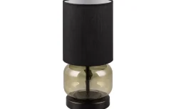 Trio Lighting Elio Bordslampa E27 matt svart/grön* Bordslampor