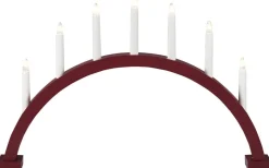 Visa Alla Adventsljusstakar|Adventsljusstakar 31-60 Cm<Konstsmide Eliza Adventsljusstake 7L 39cm Röd