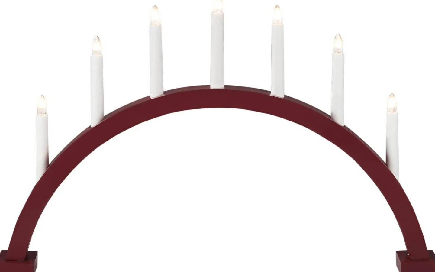 Visa Alla Adventsljusstakar|Adventsljusstakar 31-60 Cm<Konstsmide Eliza Adventsljusstake 7L 39cm Röd