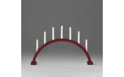 Visa Alla Adventsljusstakar|Adventsljusstakar 31-60 Cm<Konstsmide Eliza Adventsljusstake 7L 39cm Röd