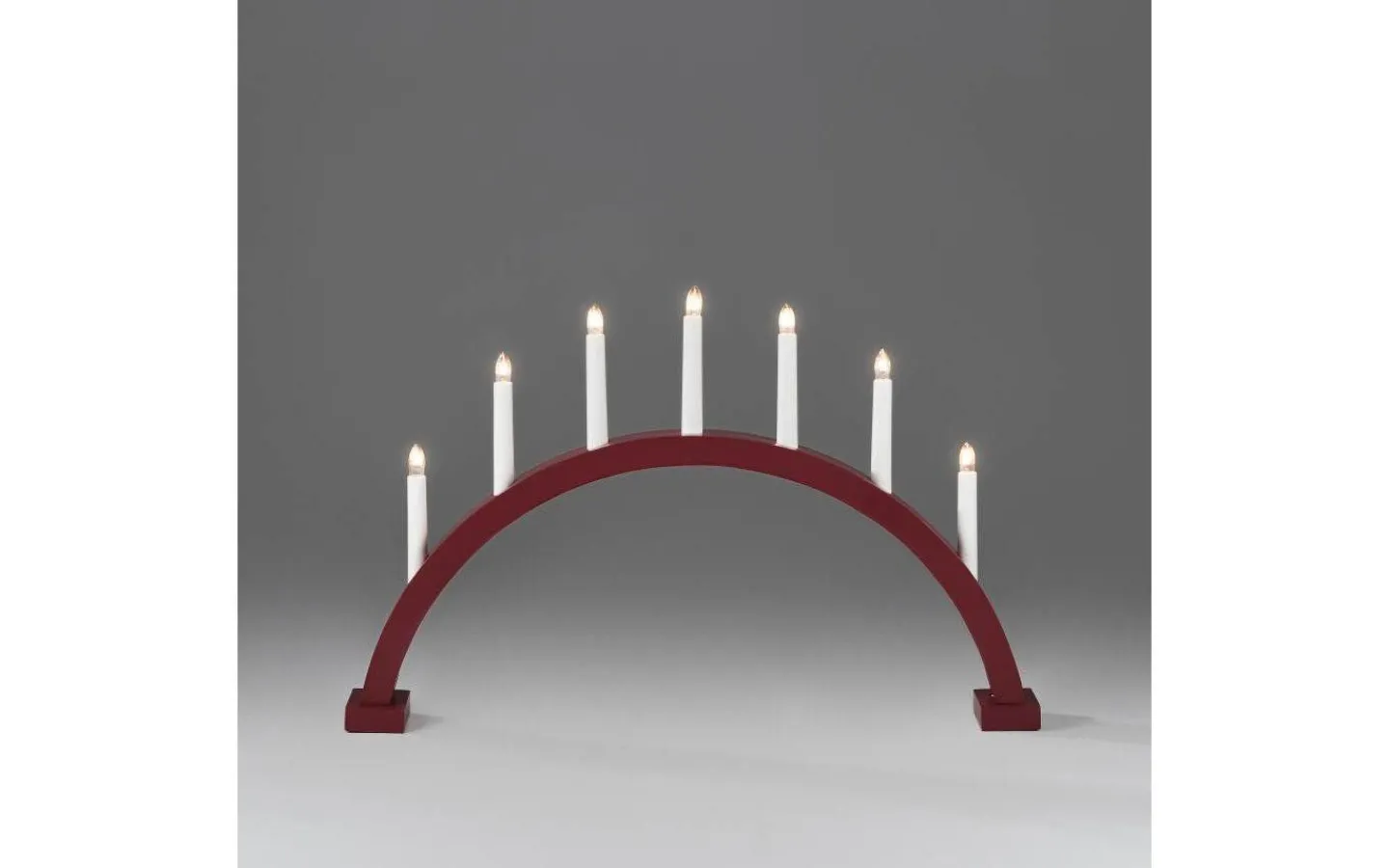 Visa Alla Adventsljusstakar|Adventsljusstakar 31-60 Cm<Konstsmide Eliza Adventsljusstake 7L 39cm Röd