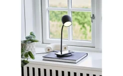 Ellie LED-lampa/Högtalare/Qi Svart