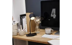 Ellie LED-lampa/Högtalare/Qi Svart