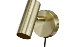 Läslampor<Oriva Elliot Vägglampa Borstad mässing